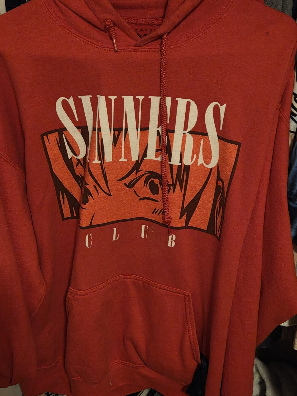 Poison Red Graphic Sweatshirt Hoodie